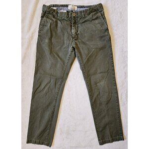 Scotch & Soda 32x34 Amsterdam Couture Straight Leg Cotton Pant Stuart Army Green